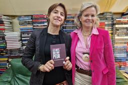 Mariette Darrigrand, autrice des "Mots qui font peur", et Isabelle de Tinguy, directrice éditoriale de Place des Victoires