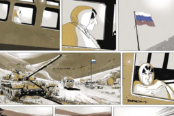 Planche extraite de Katya. La Guerre. Partout. Toujours., Grand Prix des Galons de la BD 2026