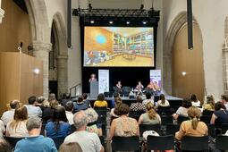 Table ronde sur l'aménagement en bibliothèque lors du Congrès de l'ABF 2026 sur le thème de l'hospitalité