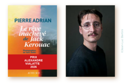 Couverture de l'ouvrage récompensé et portrait Pierre Adrian