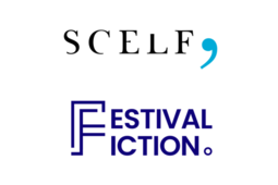 Les logos de la SCELF et du Festival de la Fiction de La Rochelle, partenaires du nouveau Café de la Fiction consacré à l'adaptation littéraire