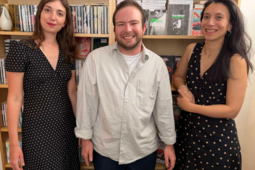 De gauche à droite : Marie Wodrascka, chargée de communication digitale, Alexandre Blomme, attaché de presse, et Marie Trang, attachée de presse des éditions Rivages