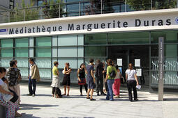 La bibliothèque Marguerite-Duras à Paris.