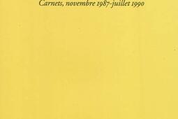 Hier en chemin  carnets novembre 1987juillet 19_Verdier_9782864326359.jpg