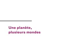 Une planete plusieurs mondes_CNRS Editions_9782271150578.jpg
